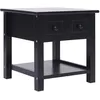 Image de Vidaxl - Table D'Appoint Noir 40x40x40 Cm Bois De Paulownia