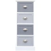 Image de vidaXL Armoire d'appoint 35x30x90 cm Bois massif de paulownia