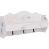 Image de Porte-manteau Mural Blanc 50x10x23 Cm Bois Vidaxl