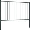 Image de vidaXL Panneau de clôture avec poteaux Acier revêtu par poudre 1,7x1m Anthracite