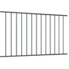 Image de vidaXL Panneau de clôture Acier revêtu par poudre 1,7 x 1,25 m Anthracite