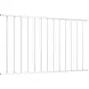 Image de vidaXL Panneau de clôture Acier revêtu par poudre 1,7x1m Blanc