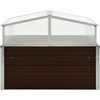 Image de vidaXL Serre brune 100 x 100 x 85 cm Acier galvanisé