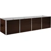 Image de vidaXL Lit surélevé de jardin brun 320 x 80 x 77 cm Acier galvanisé