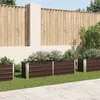 Image de Vidaxl - Lit Surélevé De Jardin Marron 160x40x45 Cm Acier Galvanisé
