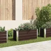 Image de Lit Surélevé De Jardin Marron 100x40x45 Cm Acier Galvanisé Vidaxl