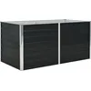 Image de vidaXL Lit surélevé Anthracite 160 x 80 x 77 cm Acier galvanisé