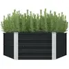 Image de Vidaxl - Jardinière Surélevée Anthracite 129x129x45 Cm Acier Galvanisé