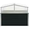 Image de Serre Anthracite 100x100x77 Cm Acier Galvanisé Vidaxl