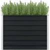 Image de Vidaxl - Jardinière Surélevée Anthracite 100x100x77 Cm Acier Galvanisé