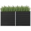 Image de vidaXL Lit surélevé de jardin Anthracite 160 x 40 x 77 cm Acier galvanisé