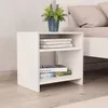 Image de Table De Chevet Blanc 40x30x40 Cm Bois D'Ingénierie