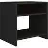 Image de Table De Chevet Noir 40x30x40 Cm Bois D'Ingénierie