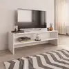 Image de Vidaxl - Meuble Tv Blanc 120x40x40 Cm Bois D'Ingénierie