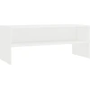 Image de vidaXL Armoire TV Blanc 100x40x40 cm Bois composite