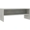 Image de vidaXL Armoire TV gris béton 100x40x40 cm Bois composite