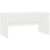 Image de vidaXL Armoire TV Blanc 80x40x40cm Bois composite