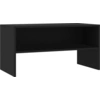 Image de vidaXL Armoire TV noire 80x40x40 cm Bois composite