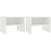 Image de Vidaxl Bedside Cabinets 2 Pcs White 40x30x30 Cm Engineered Wood