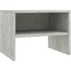 Image de Vidaxl   Table De Chevet En Bois D'Ingénierie Gris Béton 40x30x30 Cm   Compartiment Ouvert Et Étagère   Facile À Nettoyer Et À Assembler