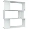 Image de Bibliothèque/cloison Blanc 80x24x96 Cm Bois D'Ingénierie