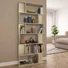 Image de Bibliothèque De Division Avec 6 Grands Compartiments Et 12 Petits En Bois Zig Zag Dans Diverses Couleurs Couleur : Chêne Sonoma