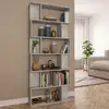 Image de Bibliothèque/séparateur De Pièce Gris Béton Bois D'Ingénierie