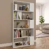 Image de Bibliothèque De Division Avec 5 Grands Compartiments Dans Le Salon En Bois Mobile Diverses Couleurs Couleur : Blanche