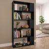 Image de Bibliothèque De Division Avec 5 Grands Compartiments Dans Le Salon En Bois Mobile Diverses Couleurs Couleur : Noir