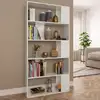 Image de Bibliothèque De Division Avec 5 Grands Compartiments Dans Le Salon En Bois Mobile Diverses Couleurs Couleur : Blanc Brillant