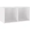 Image de Conteneur En Vinyle Dans Chipboard 71x34x36 Cm Diverses Couleurs Couleur : Blanc Brillant