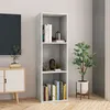 Image de Bibliothèque/meuble Tv Gris Béton 36x30x114cm Bois D'Ingénierie Vidaxl