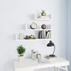 Image de Vidaxl - Tagères Murales 3 Pcs Blanc Bois D'Ingénierie