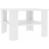 Image de Vidaxl - Table Basse Blanc 60x60x42 Cm Bois D'Ingénierie