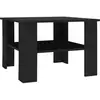 Image de Table Basse Noir 60x60x42 Cm Bois D'Ingénierie Vidaxl