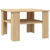 Image de vidaXL Table basse en chêne Sonoma 60x60x42 cm Matériau dérivé du bois
