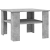 Image de vidaXL Table basse gris béton 60x60x42 cm Bois composite