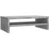Image de vidaXL Support d'écran gris béton 42x24x13 cm Bois composite