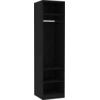 Image de vidaXL Armoire noire 50x50x200 cm Bois composite