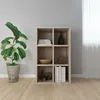 Image de Bibliothèque De Crédenza Conçue Avec 6 Directeurs De Bois Mobile Cd Gate Diverses Couleurs Couleur : Chêne Sonoma
