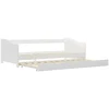 Image de vidaXL Canapé-lit Cadre de lit blanc en pin 90×200 cm