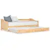 Image de Cadre De Lit Extensible Bois De Pin 90x200 Cm