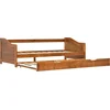 Image de vidaXL Canapé-lit Cadre de lit en bois de pin brun miel 90×200 cm