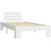 Image de vidaXL Lit en bois massif pin blanc 90x200 cm