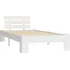 Image de vidaXL Lit en bois massif pin blanc 100x200 cm