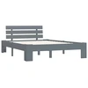 Image de vidaXL Lit en bois massif pin gris 140x200 cm