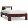 Image de Vidaxl - Cadre De Lit Marron Foncé Bois De Pin Massif 100 X 200 Cm