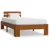 Image de Cadre De Lit Marron Miel Bois De Pin Massif 90 X 200 Cm