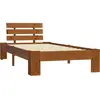 Image de vidaXL Lit en bois massif pin brun miel 100x200 cm