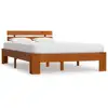Image de Vidaxl - Cadre De Lit Marron Miel Bois De Pin Massif 120 X 200 Cm